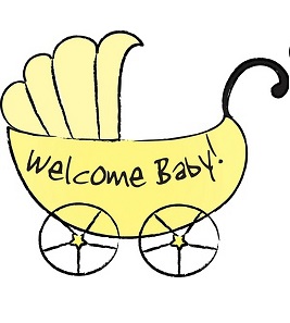 Graphic of a baby carriage